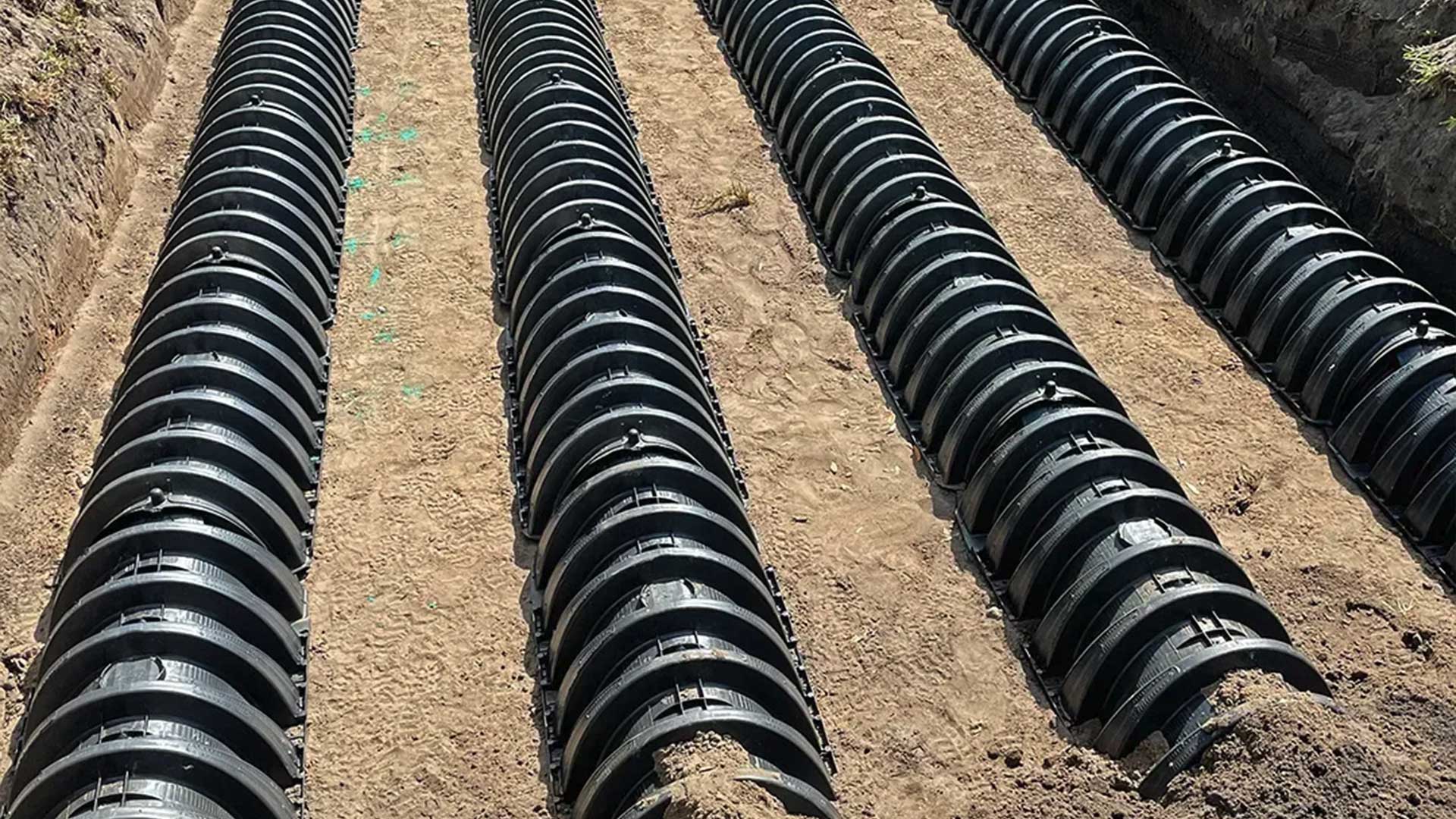Drainfield in the ground